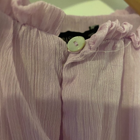 Zara lavender flowy blouse -Size small - Picture 6 of 6